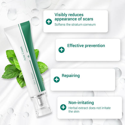 Scar Cream, Face Pimples Scar Stretch Marks Cream Moisturizing Repair Damaged Skin Gel Scar Treatment